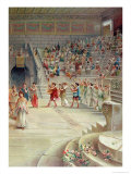 A Music Festival in Pompeii Reproduction procédé giclée par Antonio Niccolini