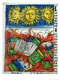 Autodafe of Books in the Middle Ages, Illustration from the "Nuremberg Chronicle" reproduction procédé giclée par M. & Pleydenwurff Wolgemuth