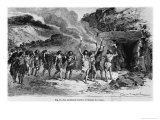 Prehistoric Funeral Rite, Illustration from "L'Homme Primitif" by Louis Figuier (1819-94) reproduction procédé giclée par Emile Antoine Bayard