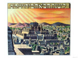 The Temple of Jerusalem, Illustration from a Haggadah, Early 20th Century Giclee Print