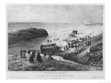 Baths of Cote Des Fous at Biarritz, 1840-60 Giclee Print by Julien & Bayot Jacottet