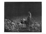 Virgil and Dante, Illustration from "The Divine Comedy" by Dante Alighieri Paris, Published 1885 Giclee Print by Gustave Doré