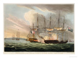 Destruction of the French Fleet in Basque Roads, April 12th 1809 reproduction procédé giclée par Thomas Whitcombe
