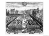 Royal Garden of Stockholm, Illustration from "Suecia Antiqua Et Hodierna," Late 17th Century Reproduction procédé giclée par Johannes Van Den Aveele