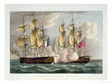 Capture of L'Immortalite, October 20th 1798 Giclee Print by Thomas Whitcombe
