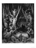 Harpies, Illustration from "The Divine Comedy" by Dante Alighieri Paris, Published 1885 Giclee Print by Gustave Doré