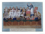 The Citizens of Paris Giving Their Jewels to National Convention, 7th September 1789, circa 1795 Giclee Print by P. A. & Lesueur Lesueur