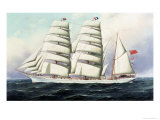 The East African in Full Sail reproduction procédé giclée par Antonio Jacobsen