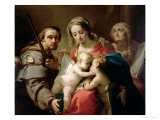 Madonna and Child with Saints John, Anna and Rocco, circa 1785 Giclee Print by Gaetano Gandolfi