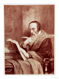 Portrait of John Calvin (1509-1564) reproduction procédé giclée par Ary Scheffer