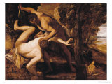 Cain Slaying Abel Giclee Print by Jacopo Robusti Tintoretto