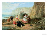 A Day at the Seaside Giclee Print by William Bell Scott