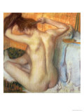 Woman Combing Her Hair, circa 1886 Giclée-Druck von Edgar Degas