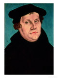 Portrait of Martin Luther, 1529 Lámina giclée por Lucas Cranach the Elder