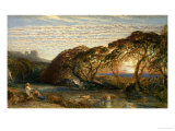 The Shadowy Stream Giclee Print by Samuel Palmer