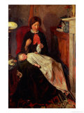 An English Fireside of 1854-5 reproduction procédé giclée par Ford Madox Brown