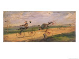 A Race Between Lallement Velocipedes, circa 1865 Giclee Print by Samuel Henry Gordon Alken