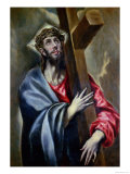Christ Clasping the Cross Giclee Print by El Greco 