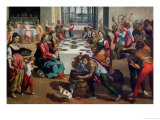 Wedding at Cana, 1580-85 Giclee-trykk av Andrea Boscoli