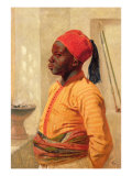 Half Length Portrait of an Arab Boy reproduction procédé giclée par Frederick Goodall