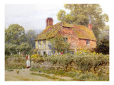 A Surrey Cottage reproduction procédé giclée par Helen Allingham