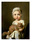 Gabrielle Arnault 1813 reproduction procédé giclée par Louis Leopold Boilly