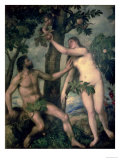Adán y Eva Lámina giclée por Titian (Tiziano Vecelli) Adán y Eva Lámina giclée por Titian (Tiziano Vecelli)