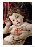 Detail of the Child with Pomegranate from the Madonna Della Melagrana reproduction procédé giclée par Sandro Botticelli