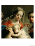 Madonna and Child with Saints John, Anna and Rocco, circa 1785 (Detail) Giclee Print by Gaetano Gandolfi