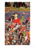 Emperor Akbar Crossing the River Ganges in 1567, from the "Akbarnama" Made by Abu"L Fazi, 1590-98 Giclee Print