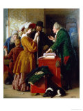 Choosing the Wedding Gown from Goldsmith's "Vicar of Wakefield," Chapter 1 Giclee Print by William Mulready