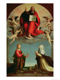 God Appearing to St. Mary Magdalen and St. Catherine of Siena, circa 1508 reproduction procédé giclée par Fra Bartolommeo