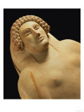 Detail of a Female Sarcophagus from Cadiz, Alabaster, 5th-4th Century BC Giclee Print