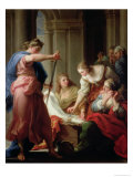 Achilles at the Court of King Lycomedes with His Daughters reproduction procédé giclée par Pompeo Batoni
