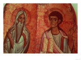Moses with the Tablets of the Law, 6th Century Wallpainting Giclee Print