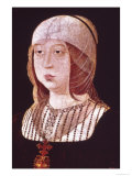 Portrait of Isabella I "The Catholic," Queen of Castile, circa 1490-92 Giclee Print by Bermejo 