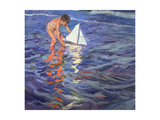 The Young Yachtsman, 1909 Giclée-Druck von Joaquín Sorolla y Bastida