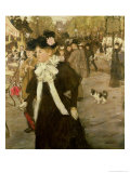Boulevard des Italiens reproduction procédé giclée par Jean Francois Raffaelli