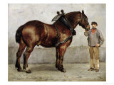 The Work Horse Giclee-trykk av Otto Bache The Work Horse Giclee-trykk av Otto Bache