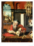 St. Jerome in His Study Lámina giclée por Pieter Coecke van Aelst