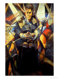 Portrait of a Seated Woman Giclee Print by Umberto Boccioni