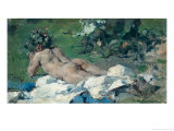 Study of a Nude, 1888 Giclee Print by Ignacio Pinazo Camarlech