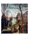 Arrival of St.Ursula During the Siege of Cologne, from the St. Ursula Cycle, 1498 Giclee Print by Vittore Carpaccio