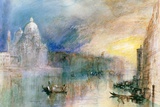 William Turner - Venice: Grand Canal with Santa Maria Della Salute Digitálně vytištěná reprodukce