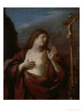 Mary Magdalene in The Desert Stampa giclée di Guercino (Giovanni Francesco Barbieri)