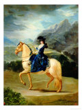 Portrait of Maria Teresa De Vallabriga, the Condesa De Chinchon's Mother on Horseback, 1783 Giclee Print by Francisco de Goya