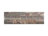 The Ommeganck in Brussels on 31st May 1615: Procession of Notre Dame De Sablon reproduction procédé giclée par Denys van Alsloot