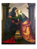 The Visitation of St. Elizabeth to the Virgin Mary Reproduction procédé giclée par Mariotto Albertinelli