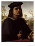 Portrait of a Youth with Gloves Giclee Print by Francesco Di Cristofano Franciabigio