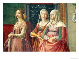Florentine Ladies, from the Birth of St. John the Baptist (Detail) Giclee Print by Domenico Ghirlandaio